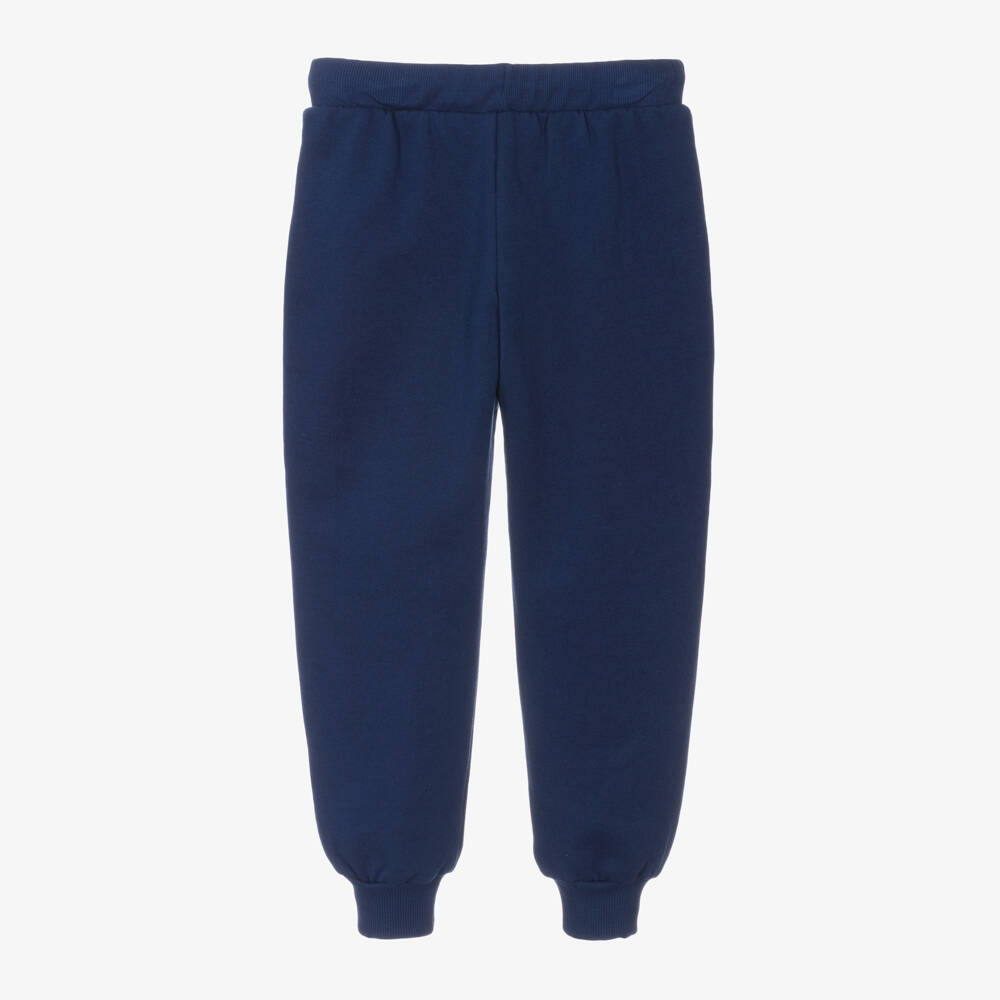 Mini Rodini-Boys Heavenly Blue Cotton Joggers | Childrensalon Outlet
