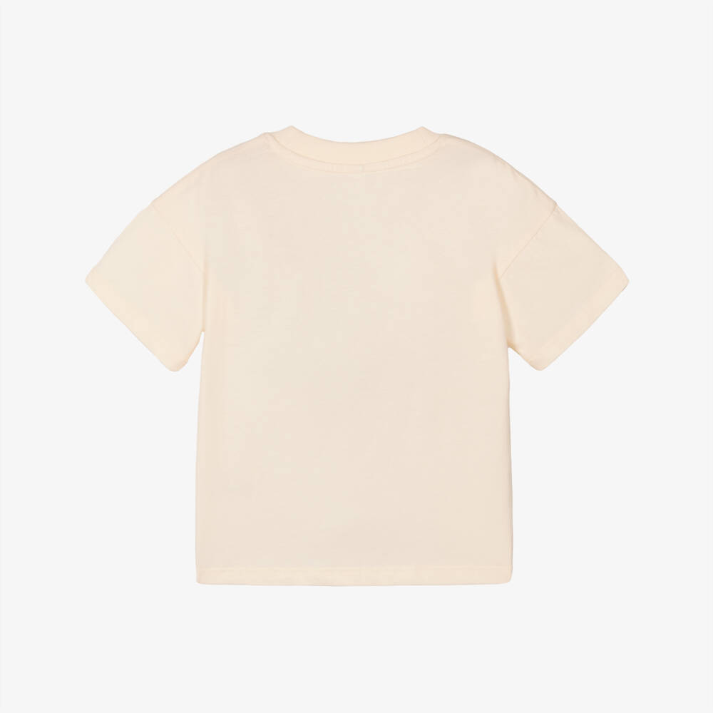 Mini Rodini-Boys Ivory Melodic Note Tee | Childrensalon Outlet