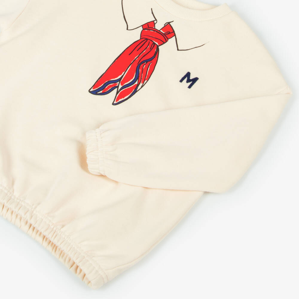 Mini Rodini-Boys Ivory Scarf Design Pullover | Childrensalon Outlet