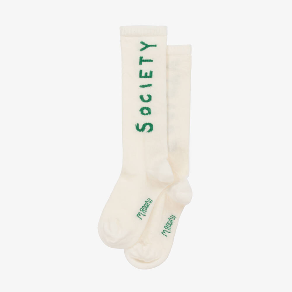Mini Rodini-Boys Knee-High Organic Socks | Childrensalon Outlet