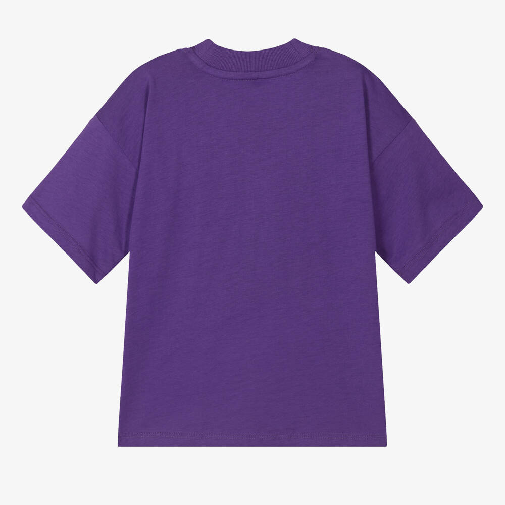 Mini Rodini-Boys Lilac Organic Cotton Tee | Childrensalon Outlet