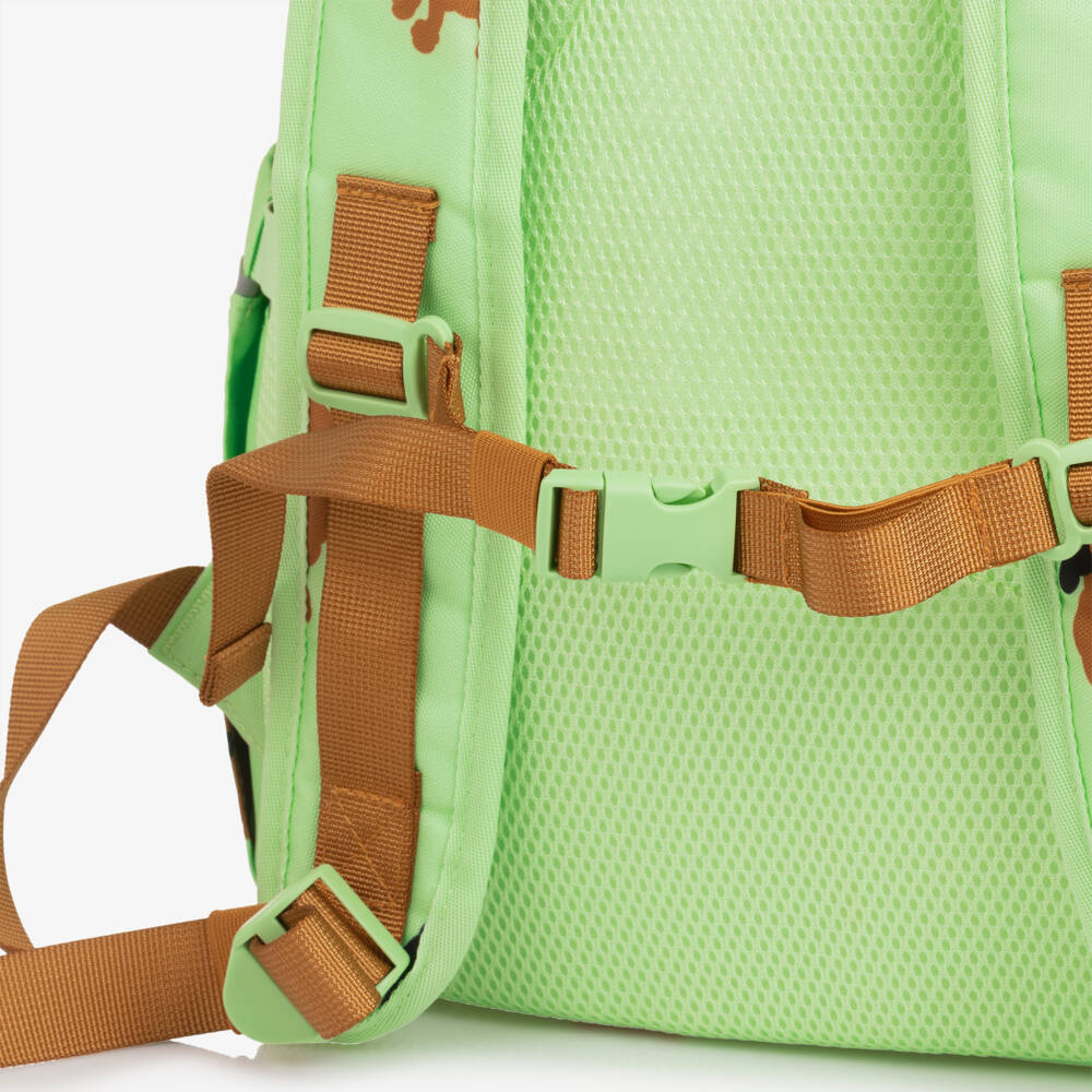 Mini Rodini-Boys Lime Green Dog Print Backpack (40cm) | Childrensalon Outlet