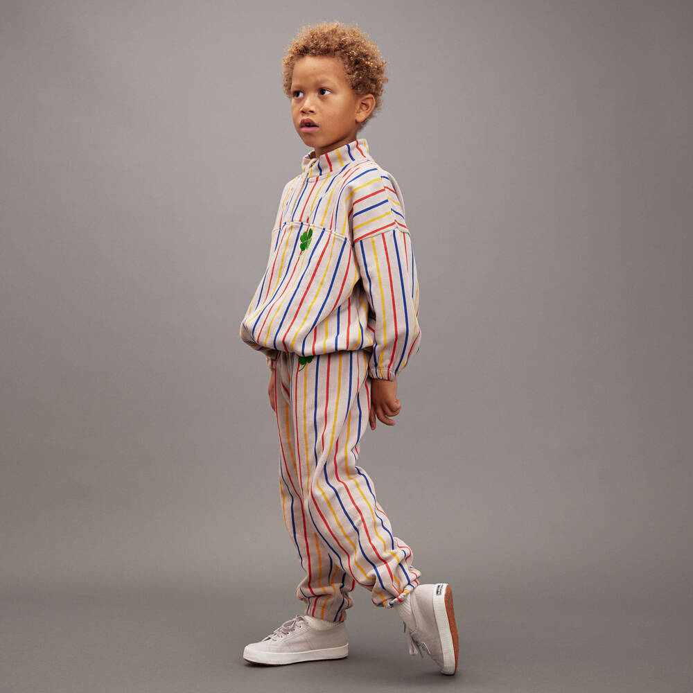 Mini Rodini-Boys Multi-Colour Striped Pullover | Childrensalon Outlet