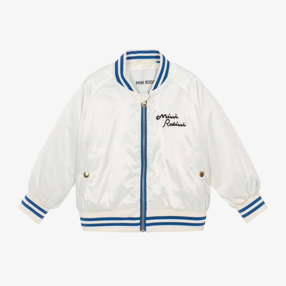 Mini Rodini-Boys Off-White Dolphin Jacket | Childrensalon Outlet