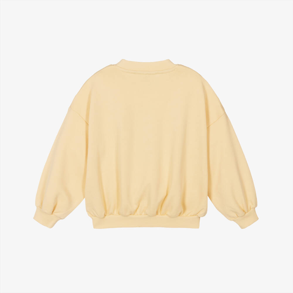 Mini Rodini-Boys Pale Yellow Melody Sweatshirt | Childrensalon Outlet