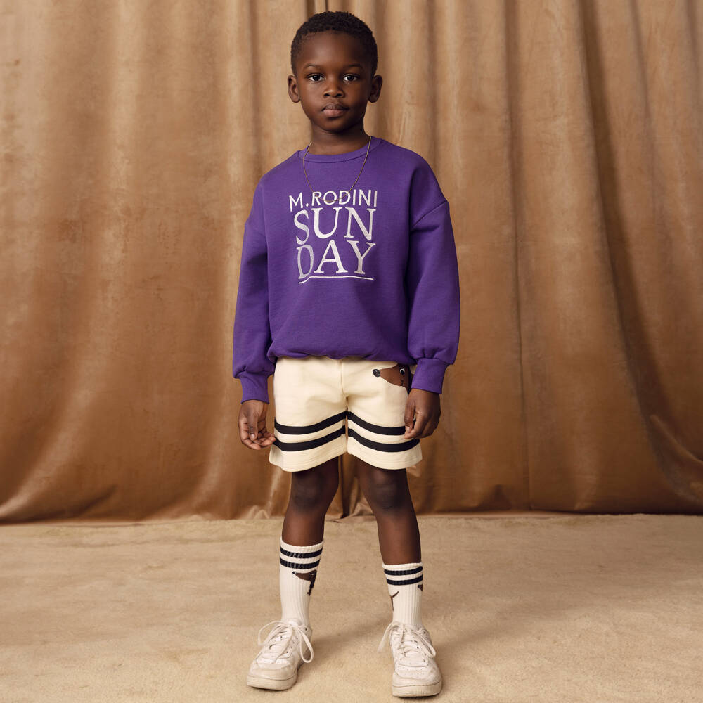 Mini Rodini-Boys Relaxed Purple Daytop | Childrensalon Outlet