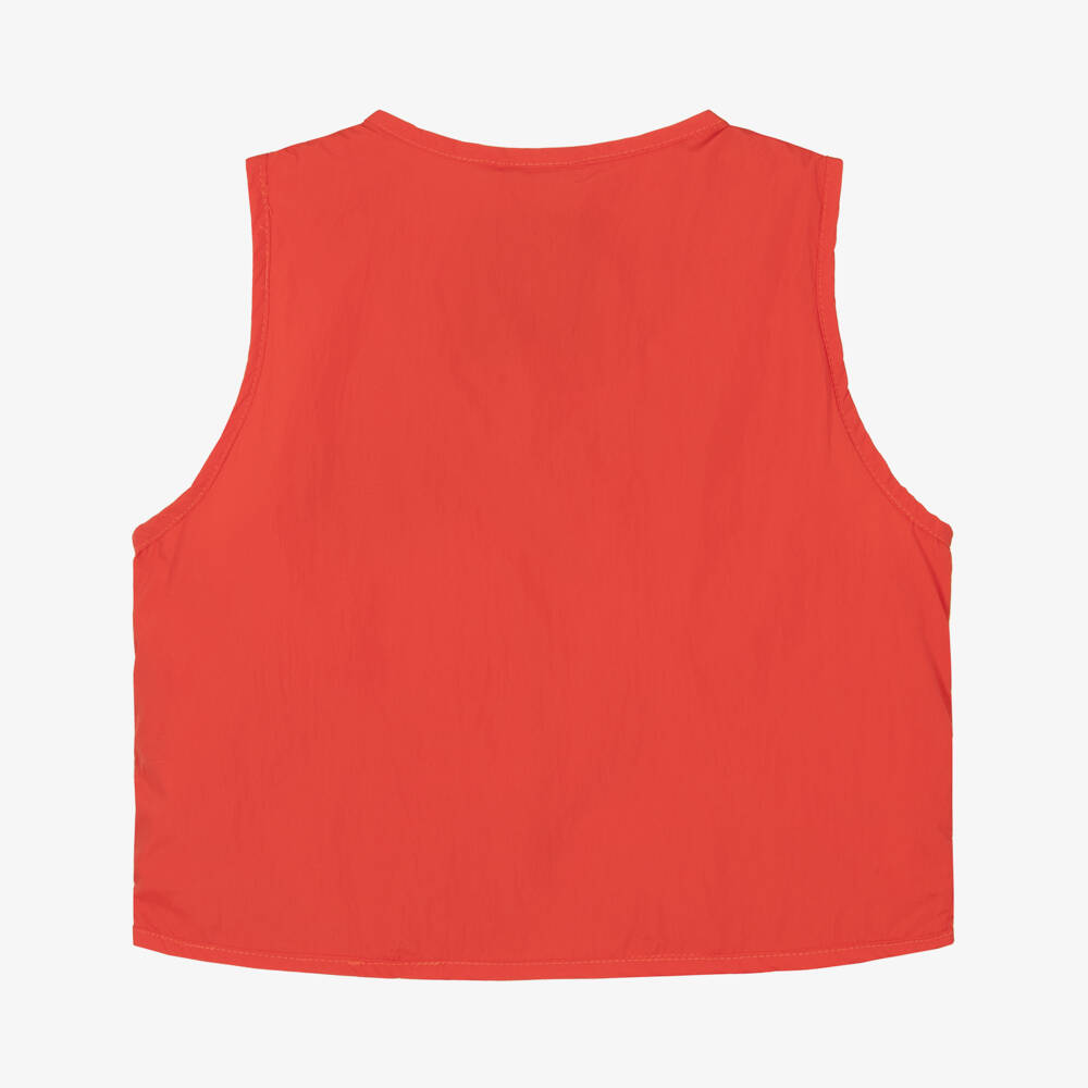 ميني روديني-سترة حمراء مطرزة بسحاب للأولاد | Childrensalon Outlet