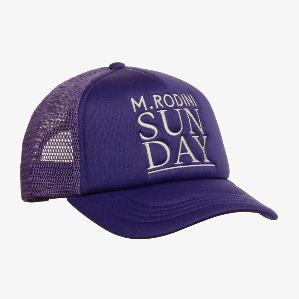 Mini Rodini-Boys Violet Neoprene Festival Cap | Childrensalon Outlet