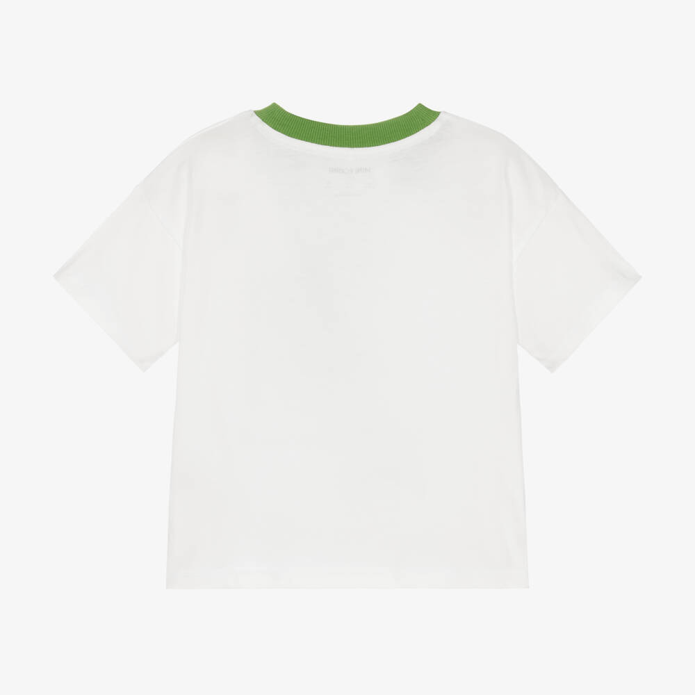 Mini Rodini-Boys White Dolphin Tee | Childrensalon Outlet