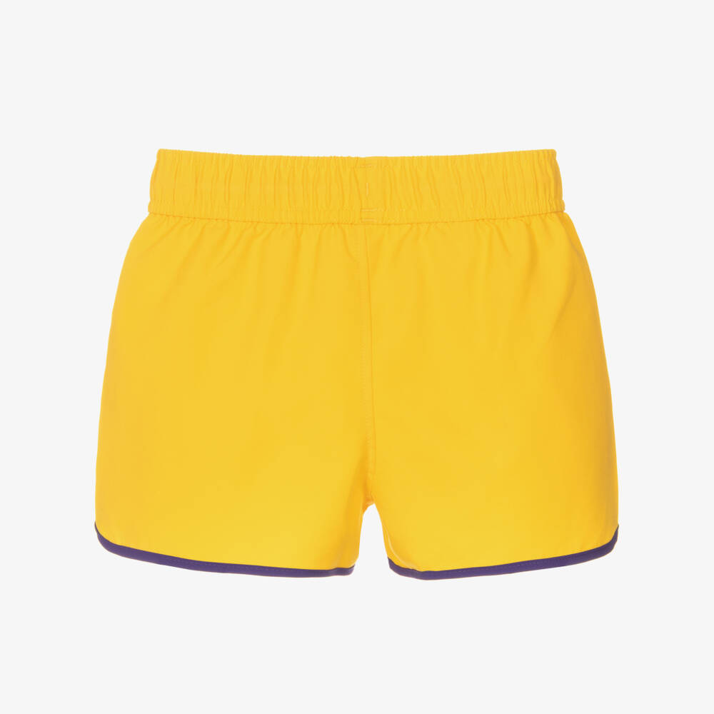 Mini Rodini-Boys Yellow & Purple Retro Swim Shorts | Childrensalon Outlet