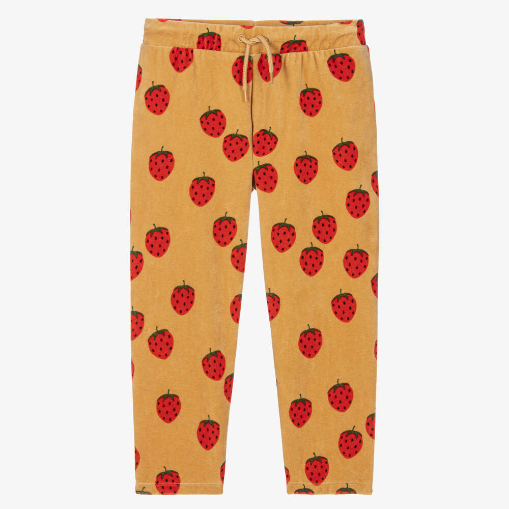 Mini Rodini - Pantalon beige à fraises fille | Childrensalon