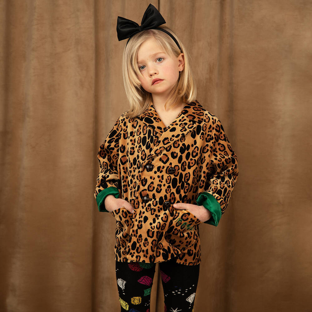 Mini Rodini-Girls Black Cotton Jewels Leggings | Childrensalon Outlet