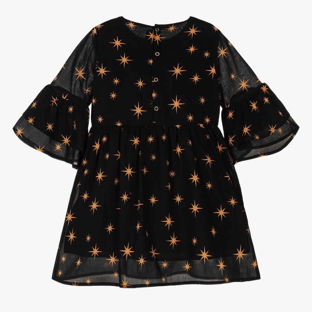 国内初の直営店 Mini Dress Cotton Organic Black Girls - Rodini ワンピース