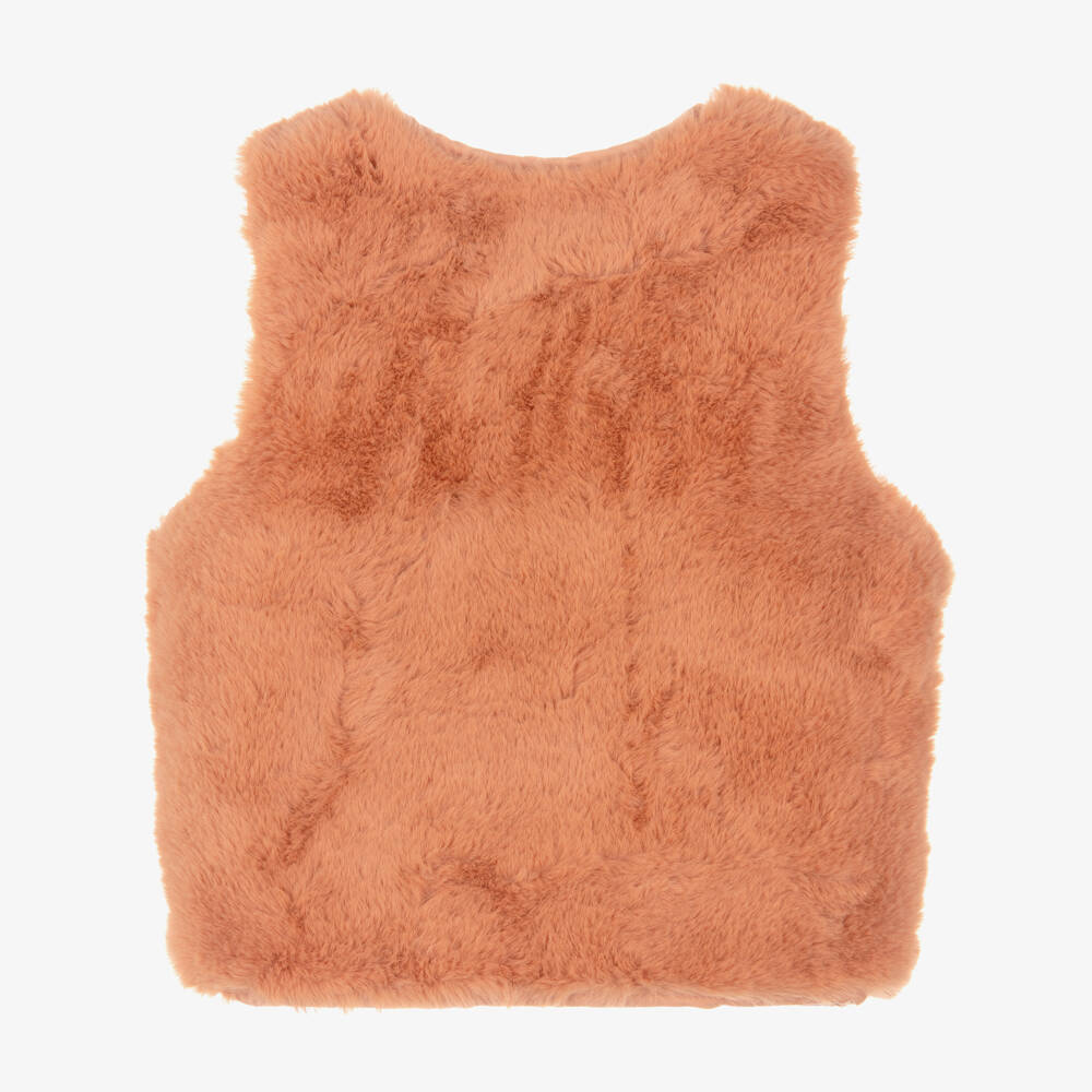 Mini Rodini-Girls Blush Quilted Vest | Childrensalon Outlet