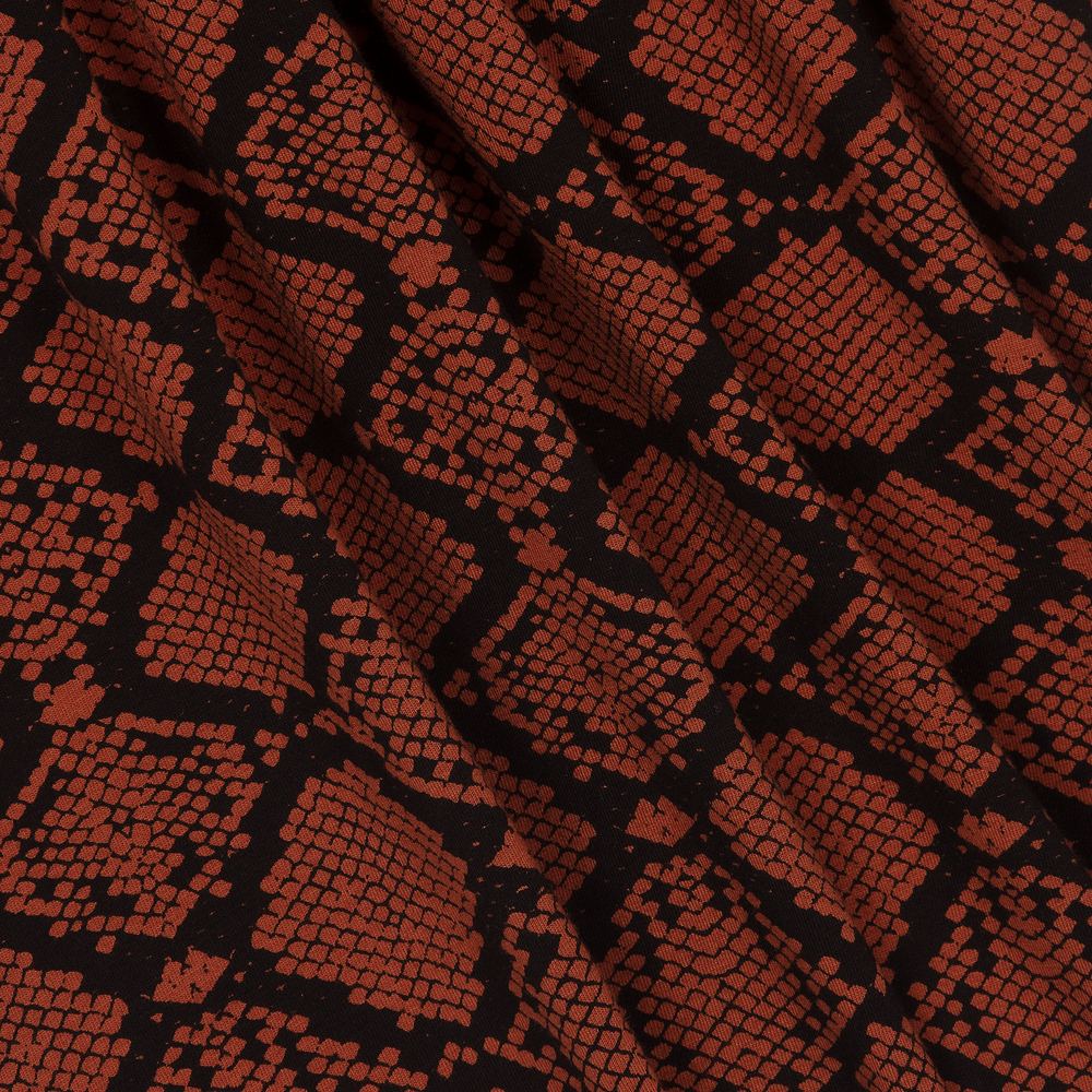 Mini Rodini-Коричневое хлопковое платье со змеиным принтом для девочек | Childrensalon Outlet