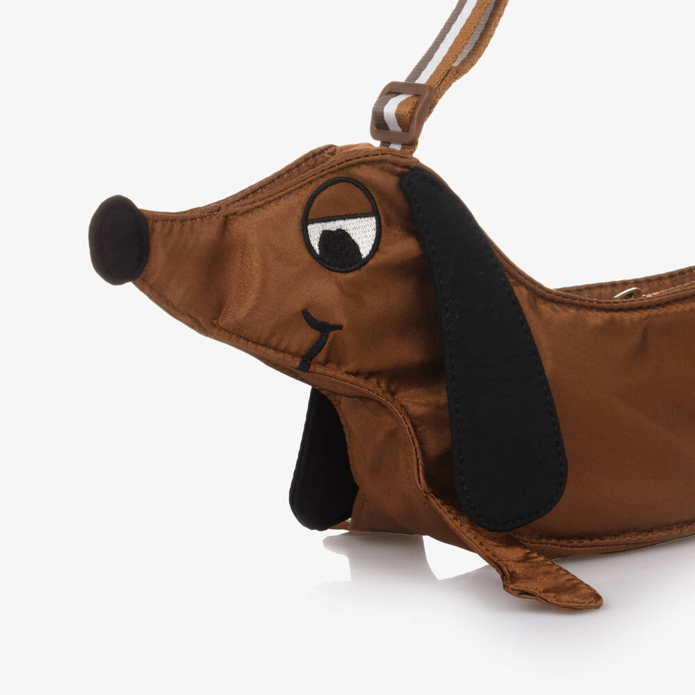 Mini Rodini-Girls Brown Dachshund Shoulder Bag | Childrensalon Outlet