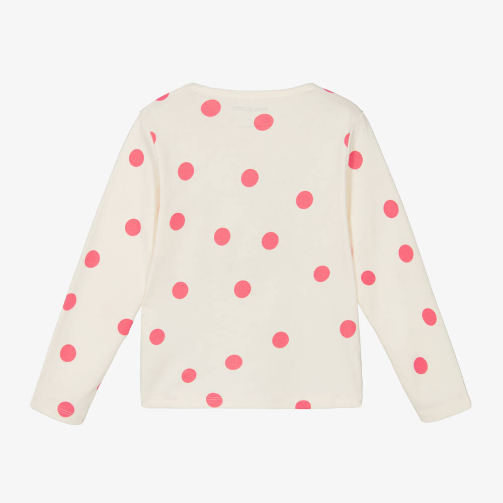 Mini Rodini-Girls Classic Dog & Dot Tee | Childrensalon Outlet