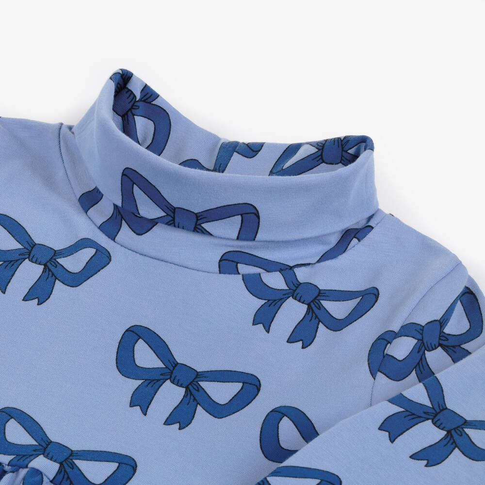 Mini Rodini-Girls Cornflower Bow Design Dress | Childrensalon Outlet