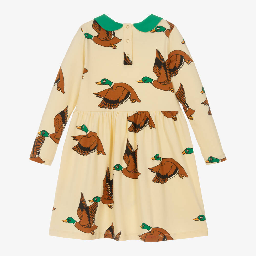 Mini Rodini-Girls Cotton Duck Pattern Dress | Childrensalon Outlet