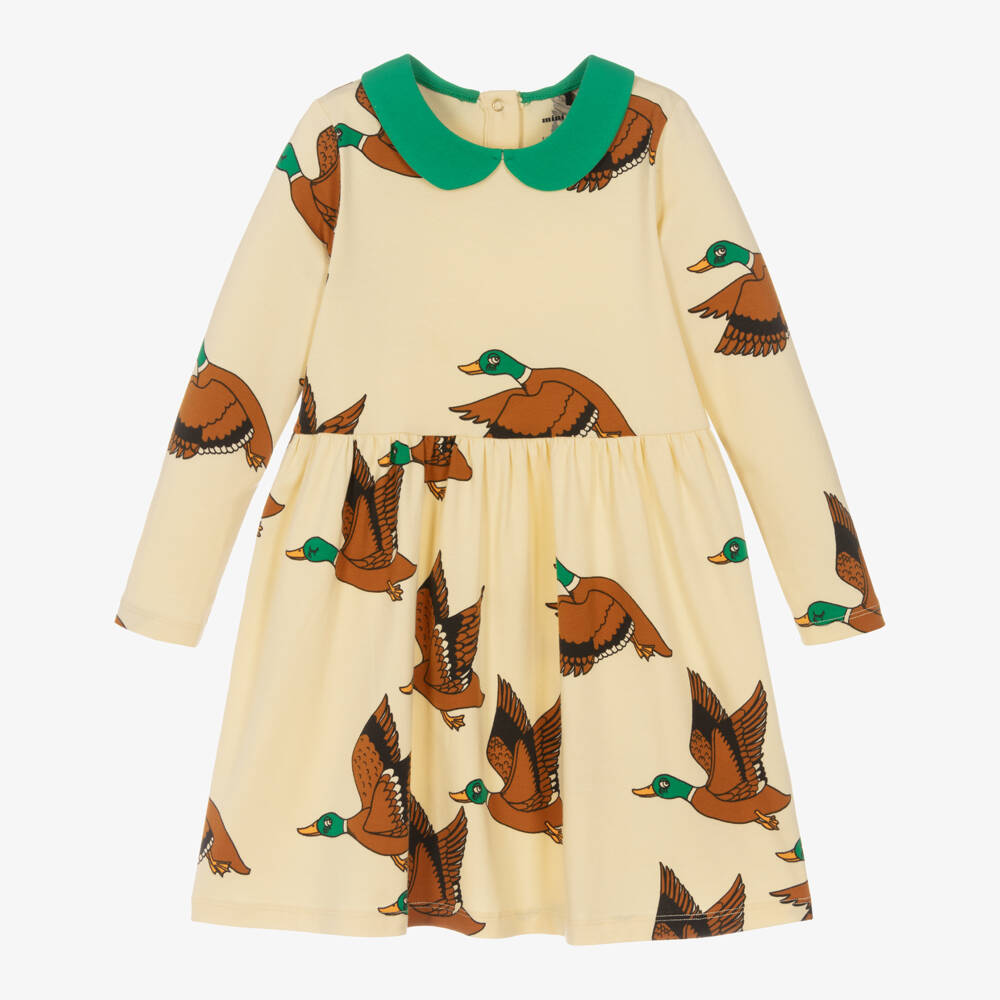 Mini Rodini-Girls Cotton Duck Pattern Dress | Childrensalon Outlet