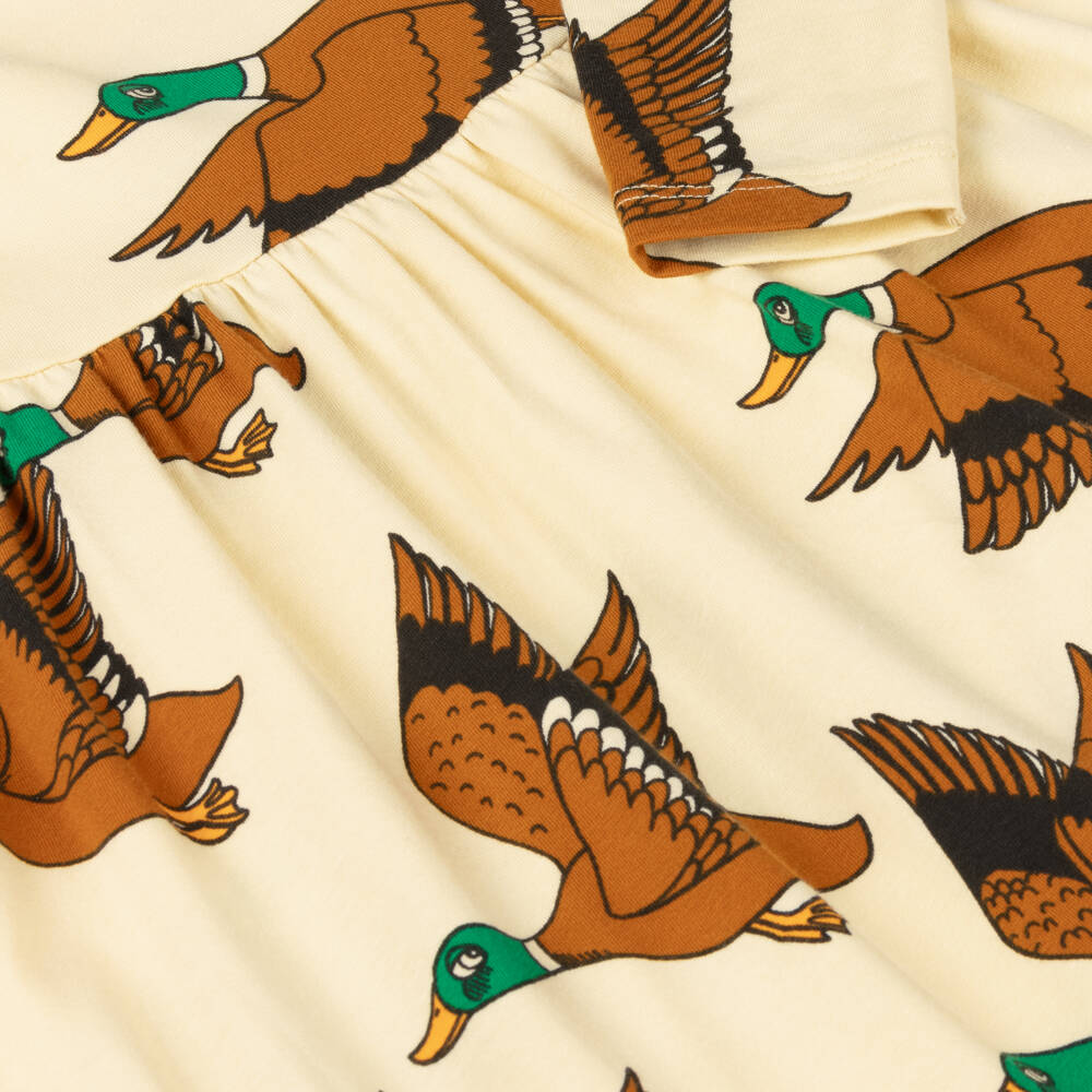 Mini Rodini-Girls Cotton Duck Pattern Dress | Childrensalon Outlet