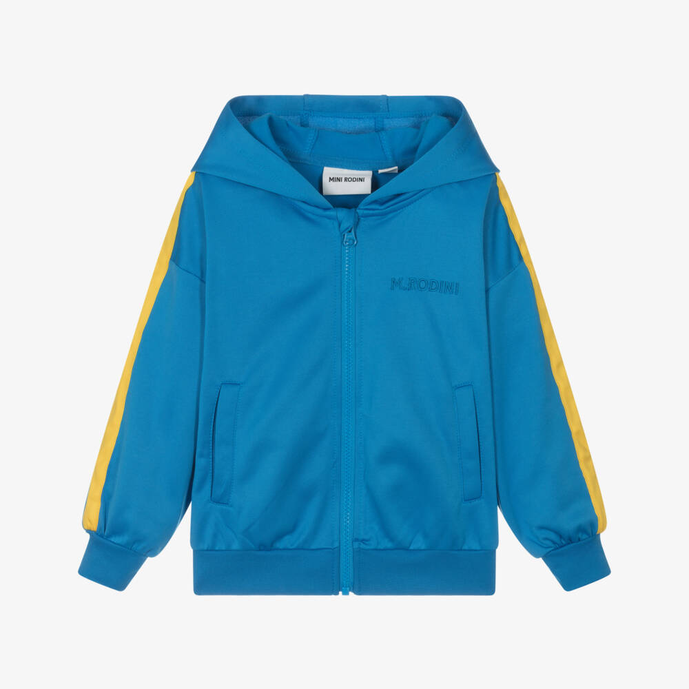 Mini Rodini-Girls Dual-Tone Cozy Zip Jacket | Childrensalon Outlet