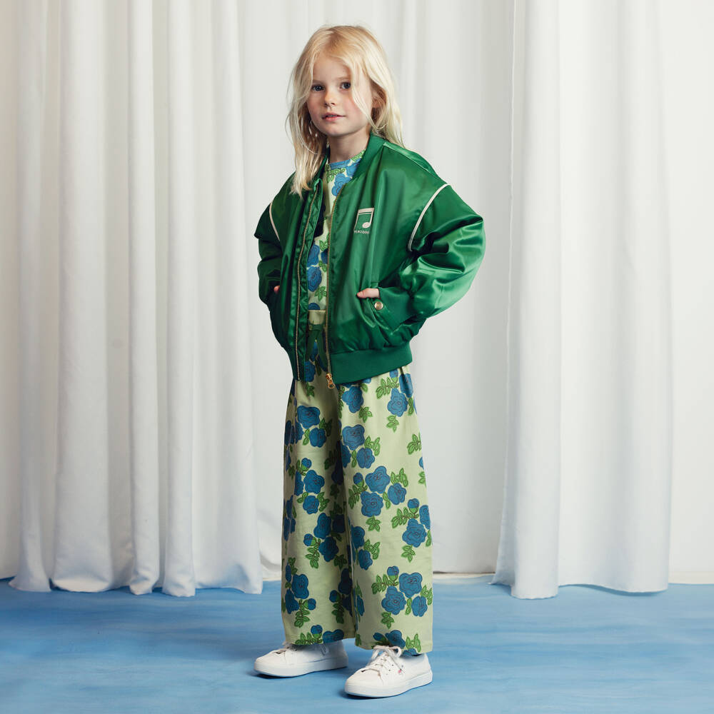 Mini Rodini-Girls Floral Dream Cotton Trousers | Childrensalon Outlet