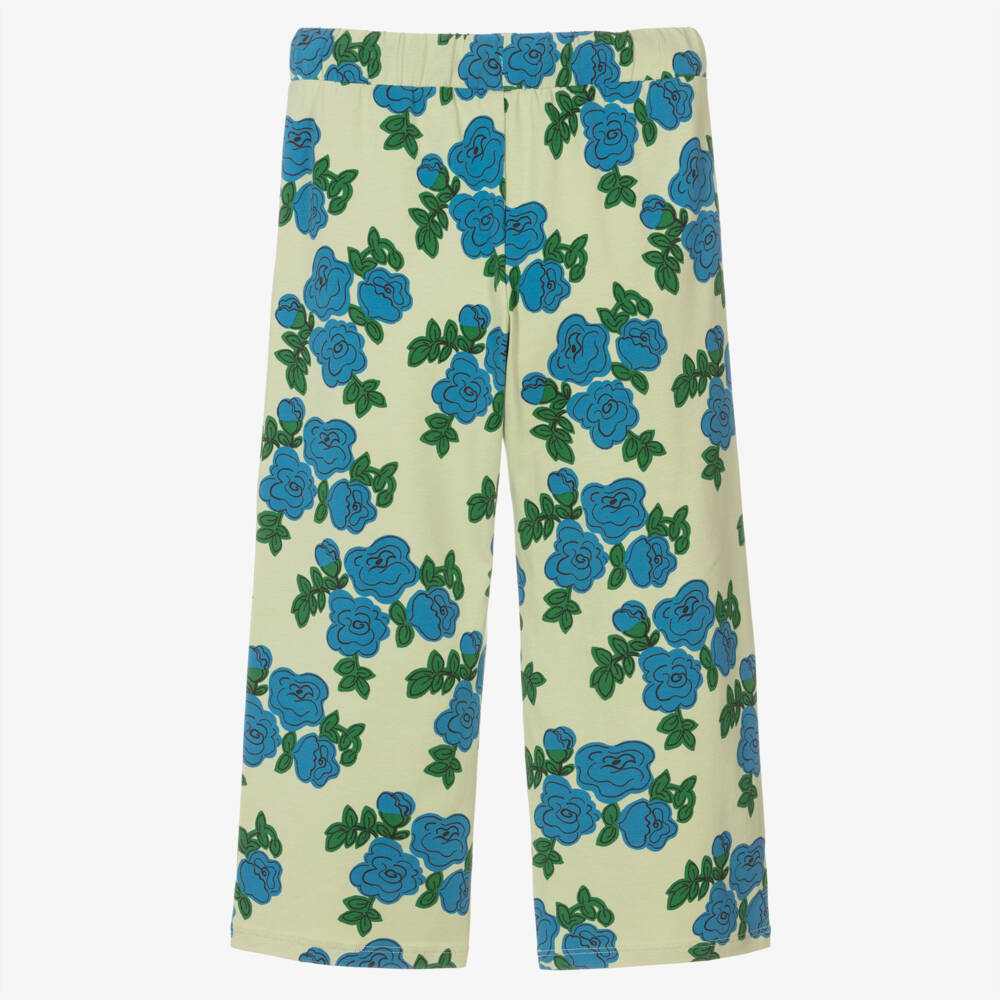 Mini Rodini-Girls Floral Dream Cotton Trousers | Childrensalon Outlet