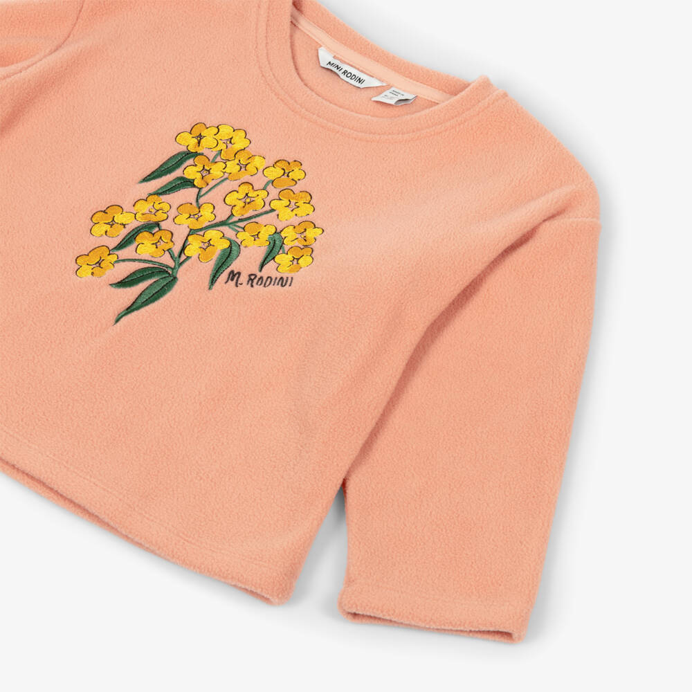 Mini Rodini-Girls Floral Long-Sleeve Top | Childrensalon Outlet