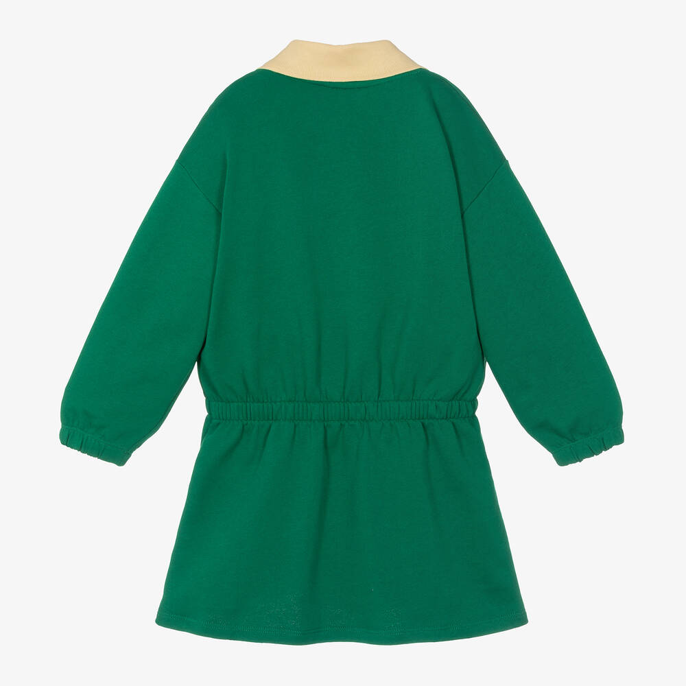 Mini Rodini-Girls Green Organic Cotton Tennis Dress | Childrensalon Outlet