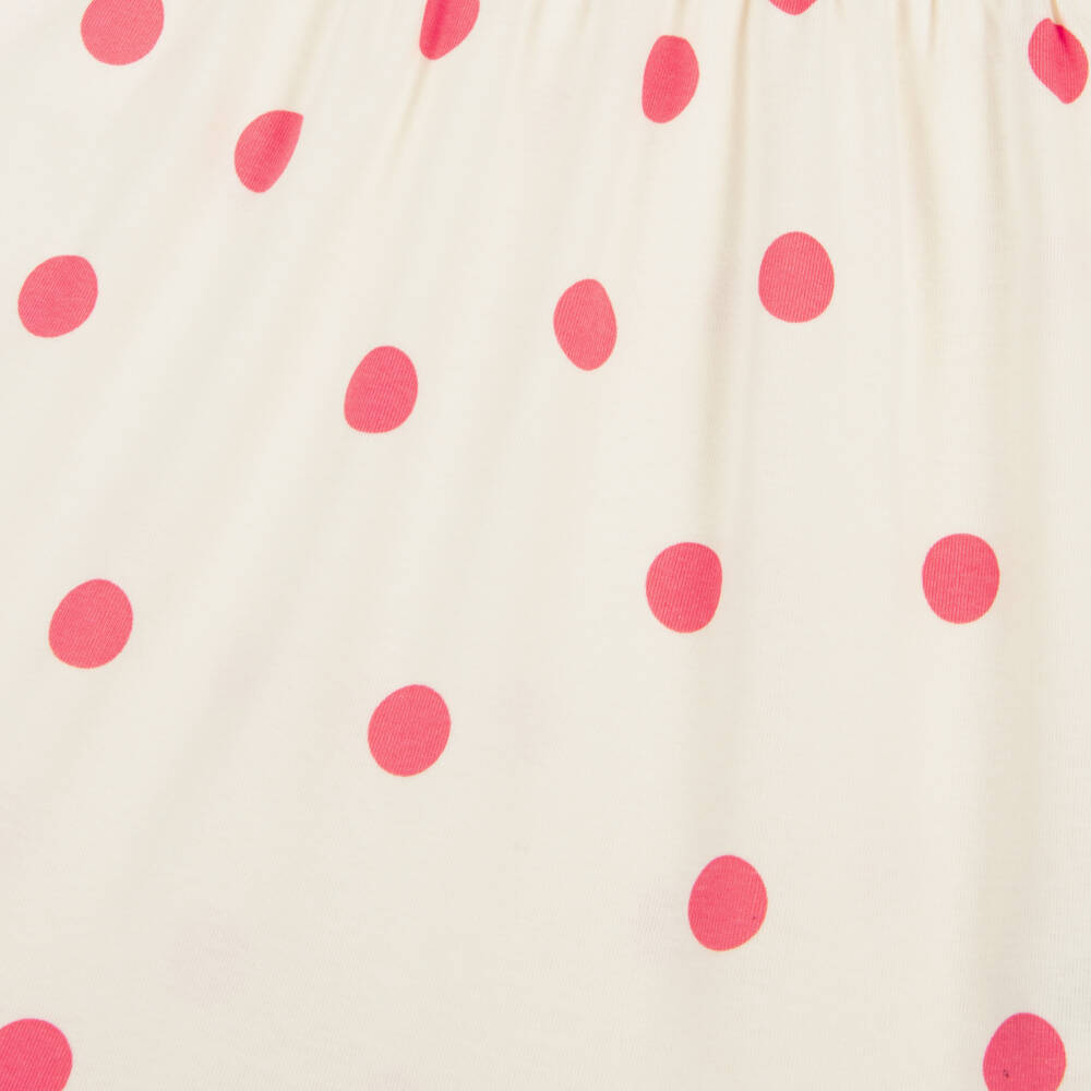 Mini Rodini-Girls Ivory Dog & Dot Delight Dress | Childrensalon Outlet