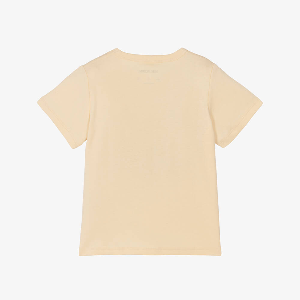 Mini Rodini-Girls Ivory Organic Cotton Dinosaur T-Shirt | Childrensalon Outlet