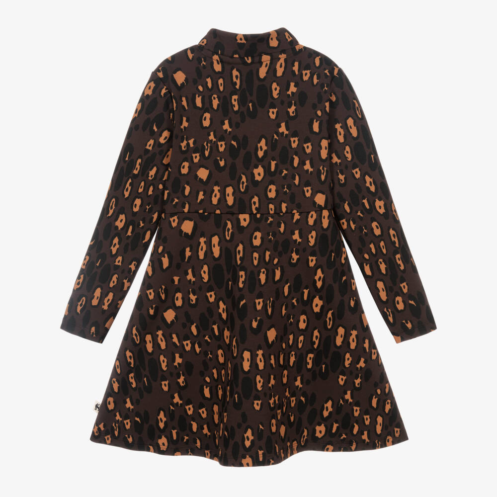 Mini Rodini-فستان بطبعة فهد لون بني | Childrensalon Outlet