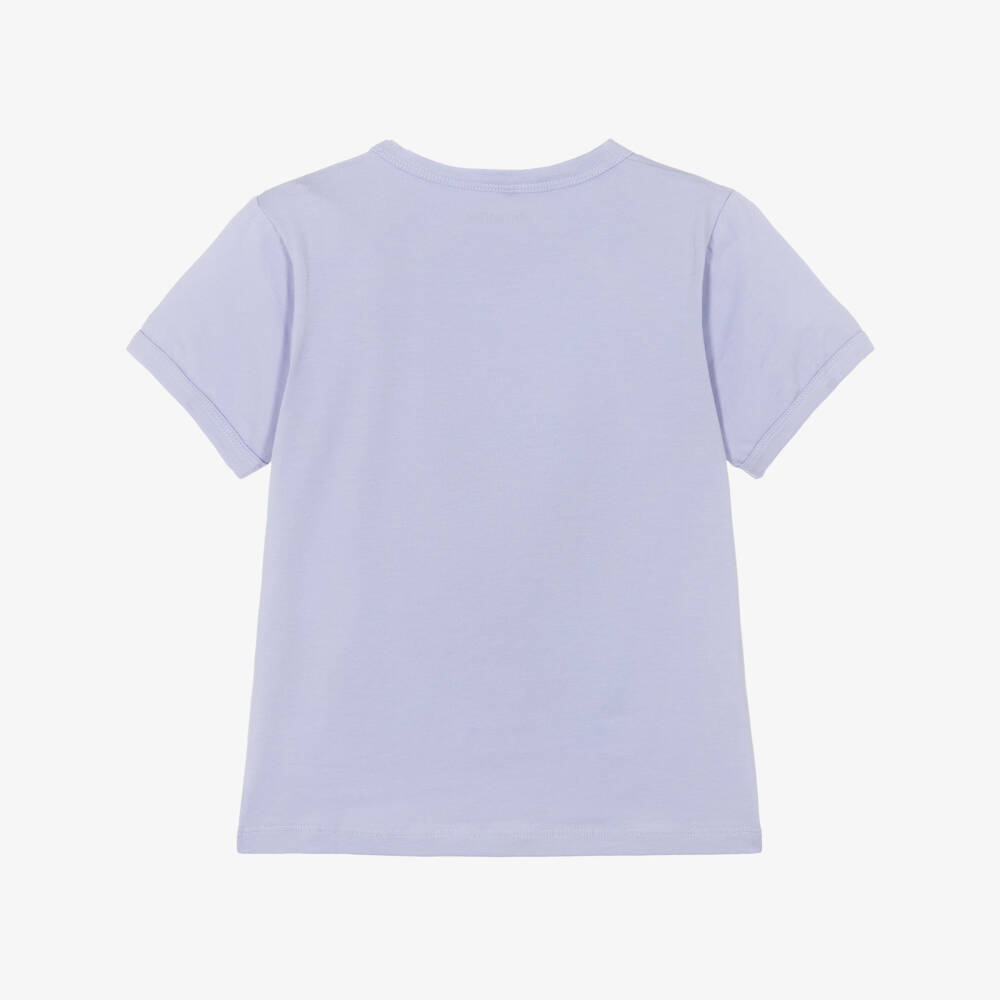 Mini Rodini-Girls Lilac Bird Print Tee | Childrensalon Outlet