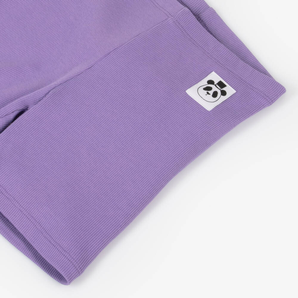 Mini Rodini-شورت قطني مزخرف بلون أرجواني للبنات | Childrensalon Outlet