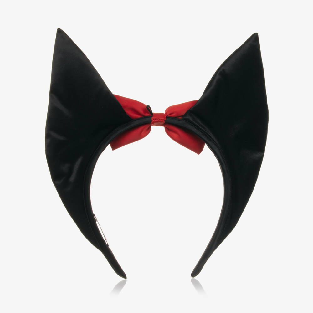Mini Rodini-Girls Midnight Bat Ears Headband | Childrensalon Outlet