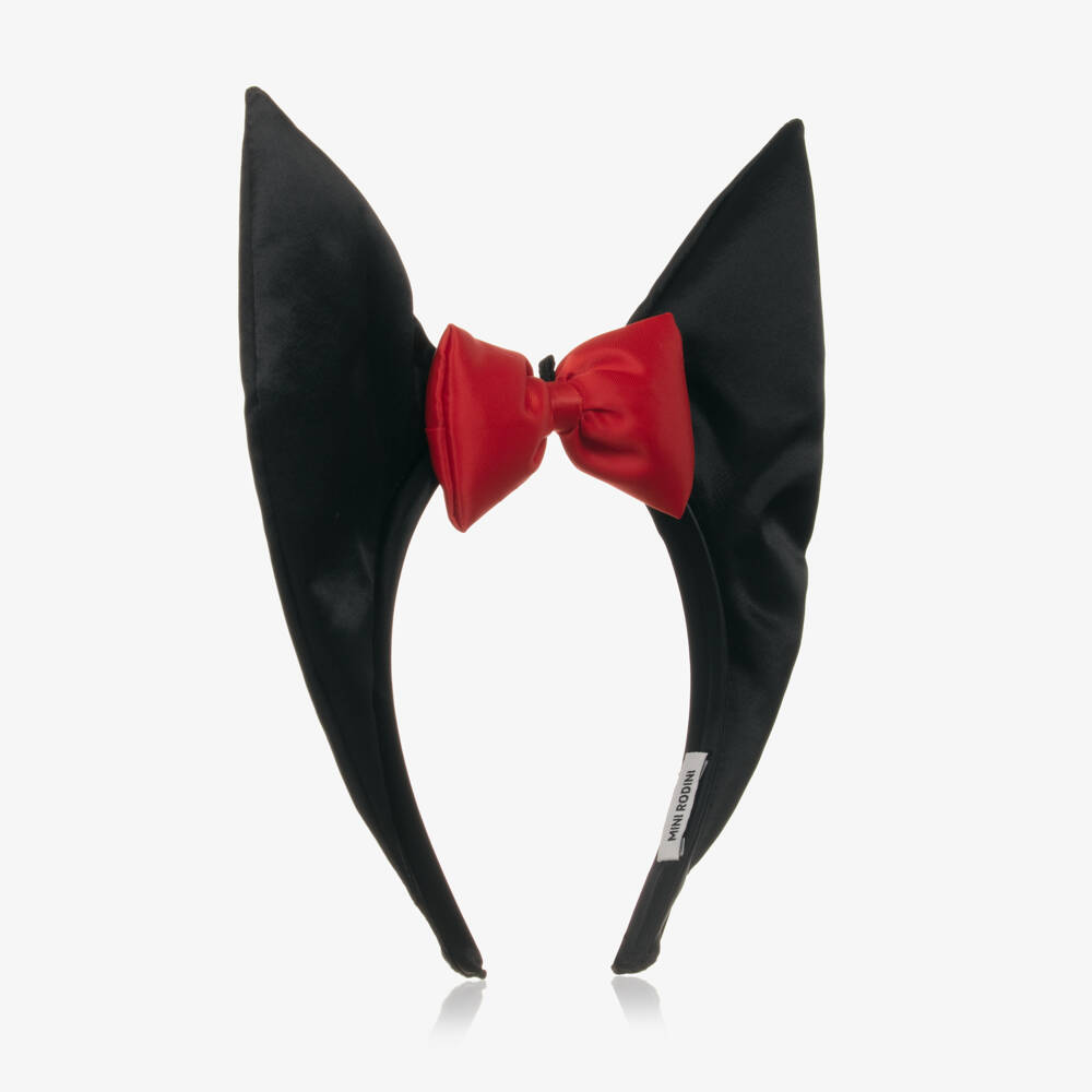 Mini Rodini-Girls Midnight Bat Ears Headband | Childrensalon Outlet
