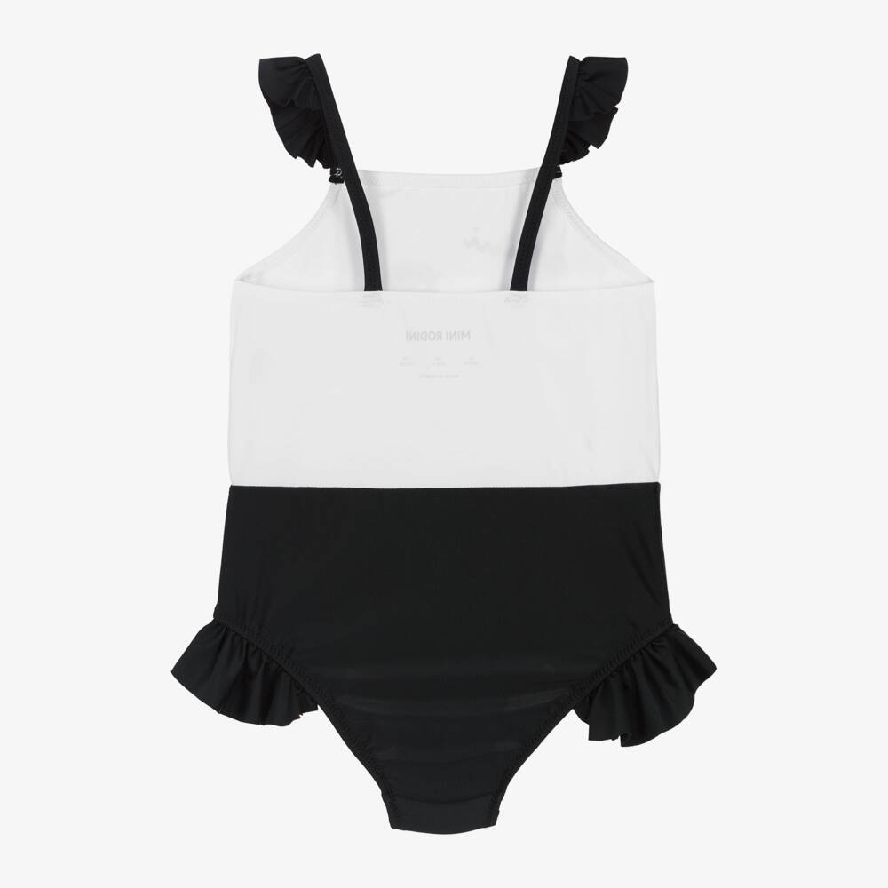 Mini Rodini-Girls Monochrome Dolphin Swimsuit | Childrensalon Outlet