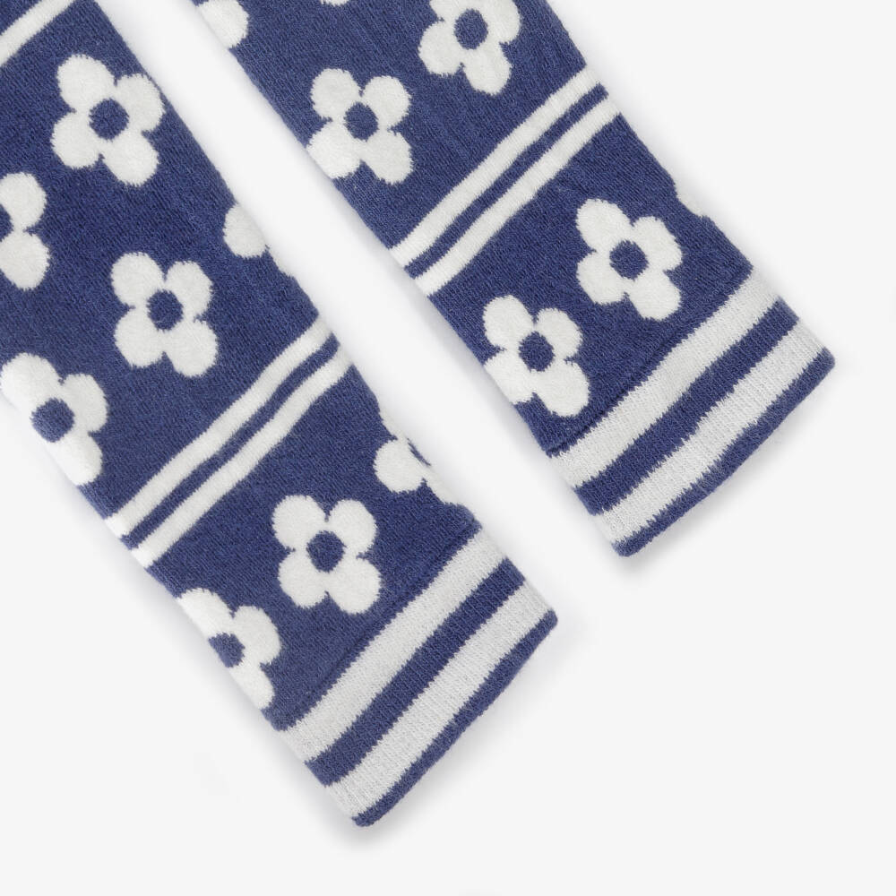 Mini Rodini-Girls Navy & Chestnut Leggings Duo | Childrensalon Outlet