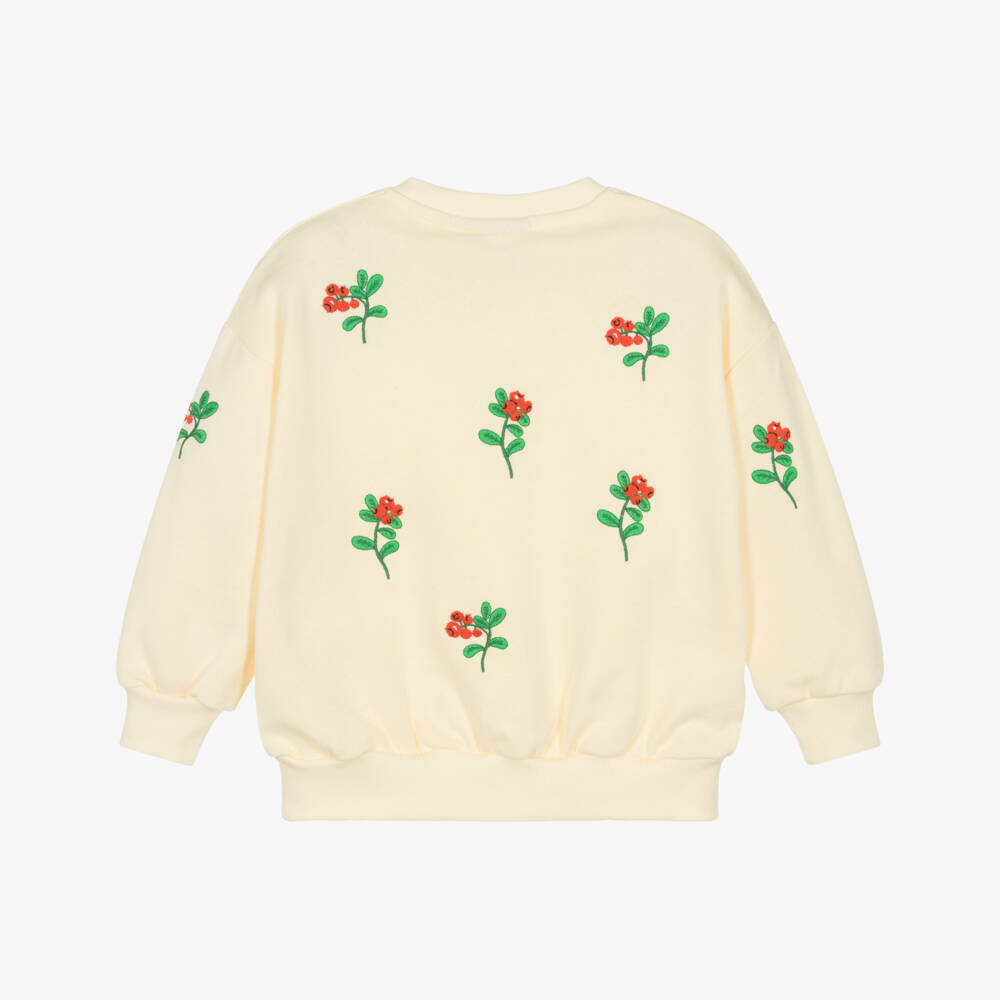 Mini Rodini-Girls Off-White Berry Print Pullover | Childrensalon Outlet