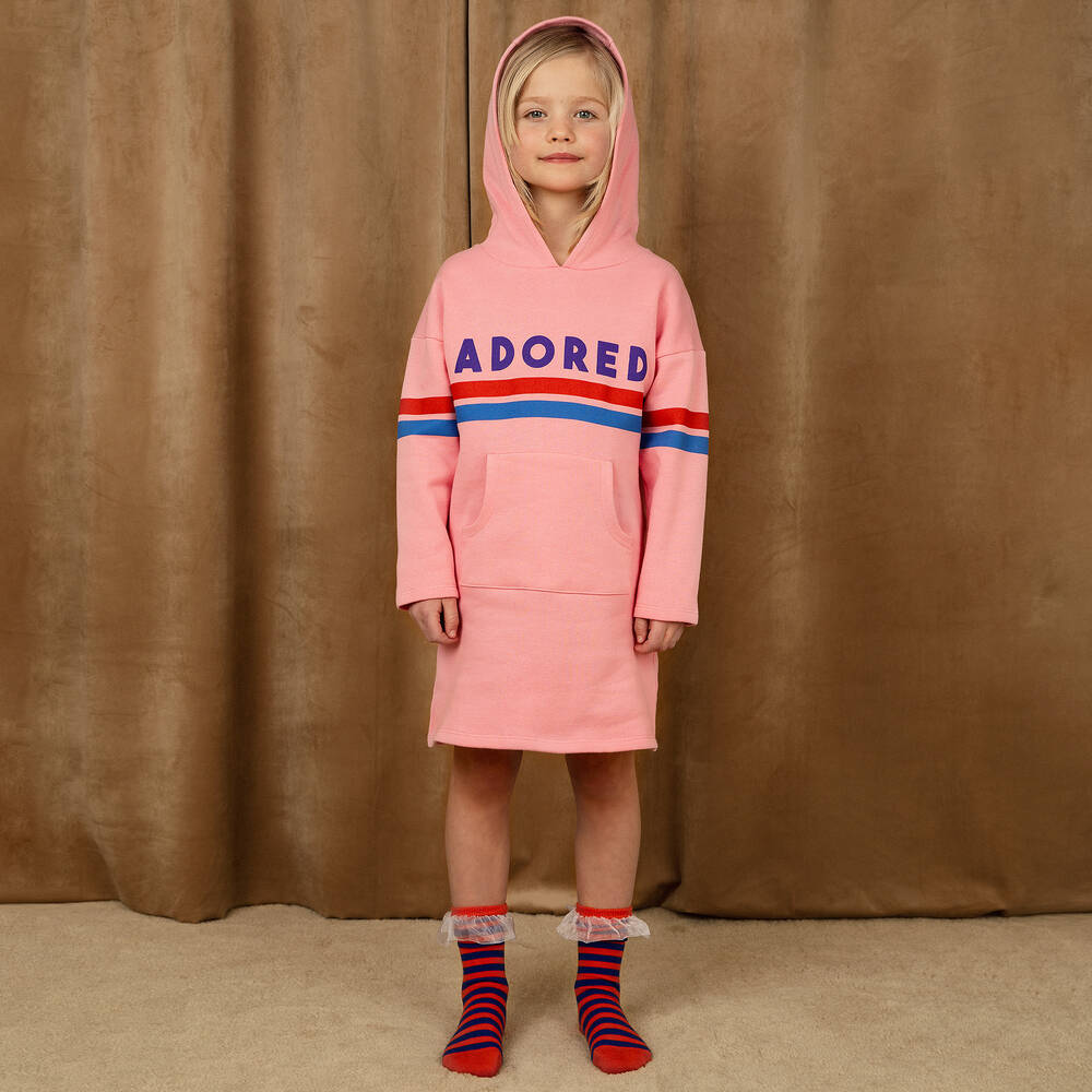 Mini Rodini-Оранжевые хлопковые носки в синюю полоску | Childrensalon Outlet