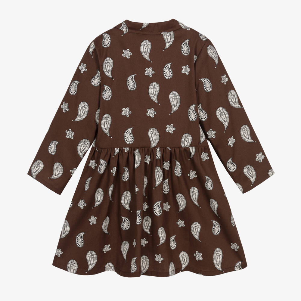 Mini Rodini-Girls Organic Cotton Paisley Dress | Childrensalon Outlet