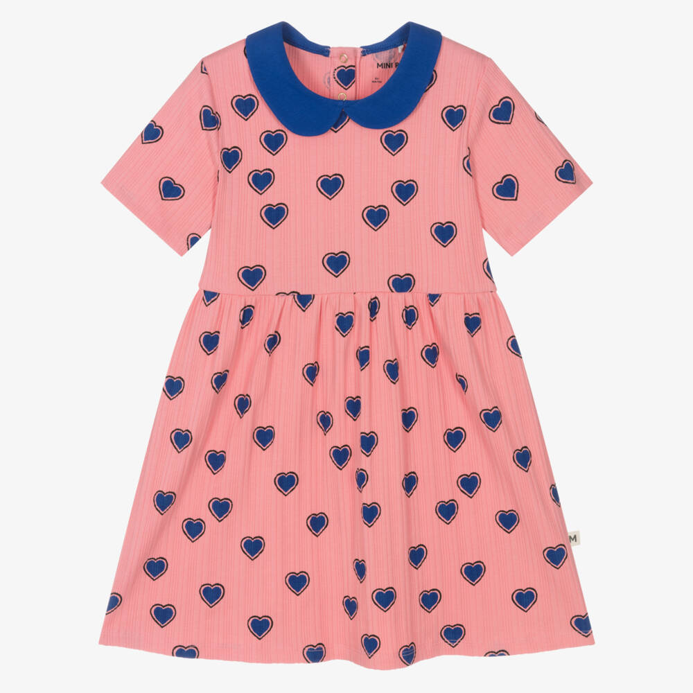 Mini Rodini-Платье из органического хлопка в рубчик для девочек | Childrensalon Outlet