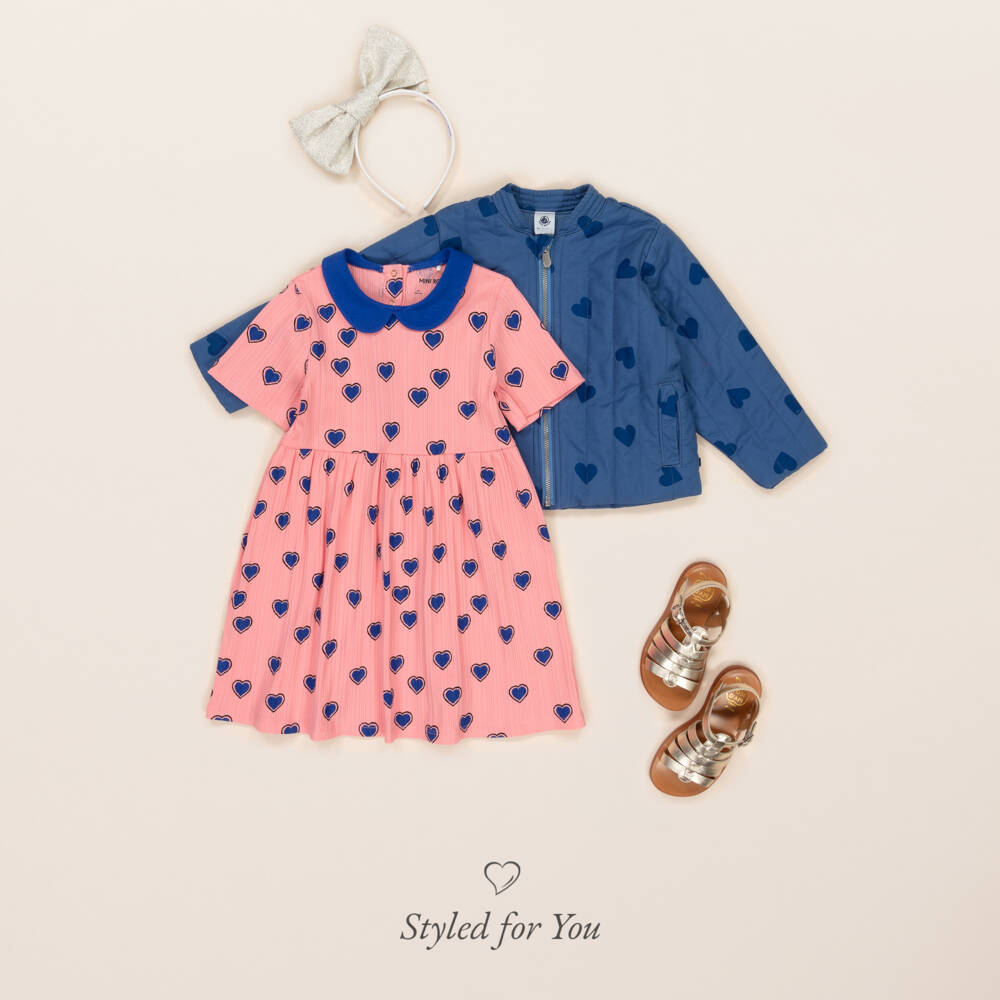 Mini Rodini-Платье из органического хлопка в рубчик для девочек | Childrensalon Outlet