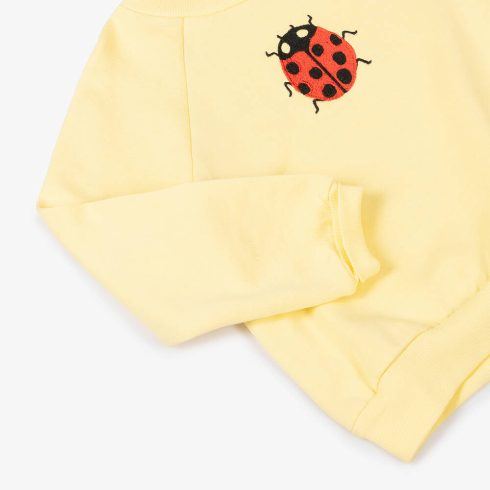 Mini Rodini-Girls Organic Sunlit Ladybird Top | Childrensalon Outlet