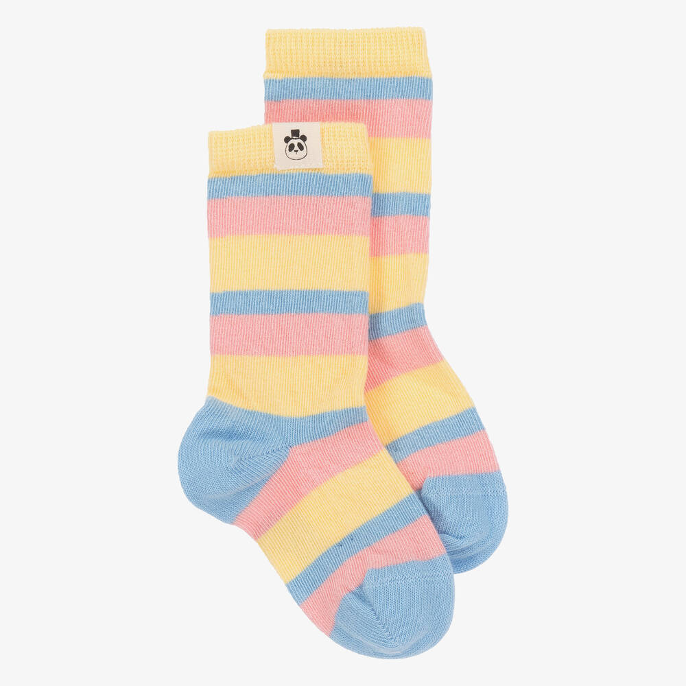 Mini Rodini - Biobaumwoll-Pastellstreifen-Socken | Childrensalon