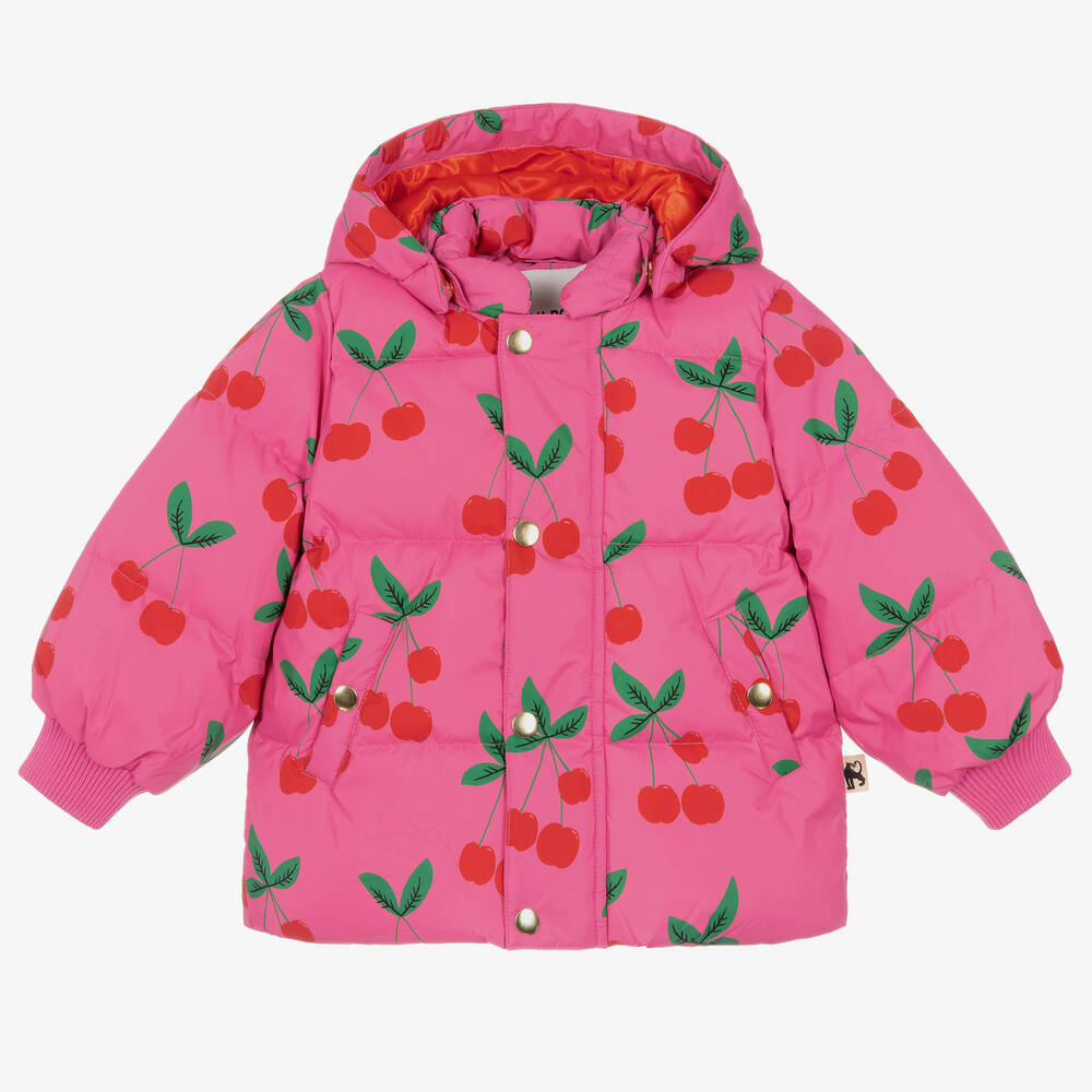 Mini Rodini - Розовая куртка с вишенками | Childrensalon
