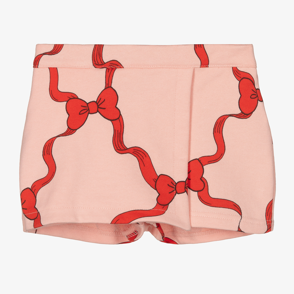 Mini Rodini - Jupe-short rose en coton Fille | Childrensalon