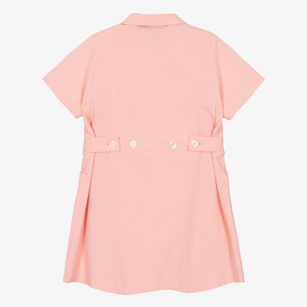 Mini Rodini-Girls Pink Organic Cotton Pelican Dress | Childrensalon Outlet