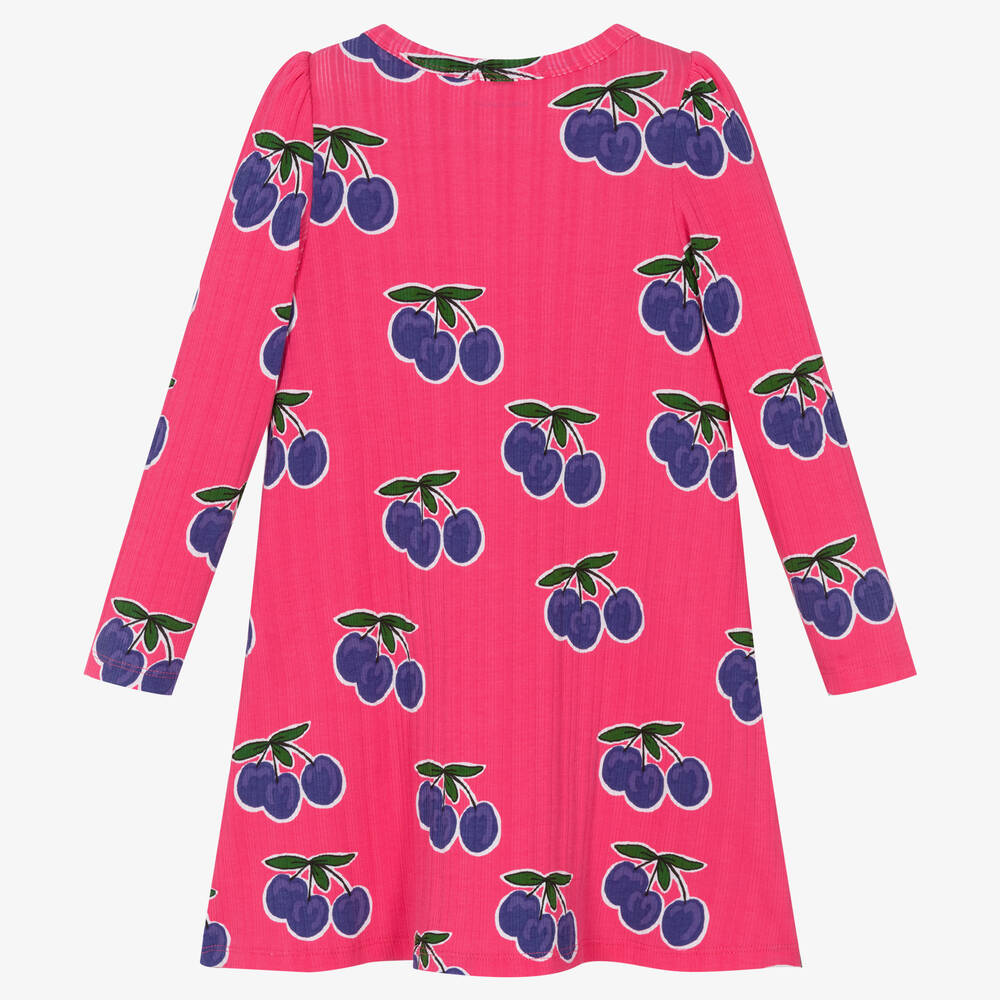 Mini Rodini-Розово-фиолетовое платье со сливами | Childrensalon Outlet